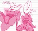 2025 anthro arms_tied_behind_back aroused arthropod blush bodily_fluids bound digital_drawing_(artwork) digital_media_(artwork) female genital_fluids genitals girlgorefan growling hollow_knight_(franchise) hornet_(hollow_knight) kneeling legs_tied lying lying_on_ground monochrome on_back on_ground questionable_consent rope segmented_body shaking sketch solo speech_bubble spread_legs spreading tail team_cherry vaginal_fluids vulva