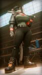 2026 3d_(artwork) 9:16 anthro baseball_bat baseball_cap bat_(object) belt big_breasts black_baseball_cap black_boots black_bottomwear black_clothing black_footwear black_jacket black_pants black_tail_tip black_topwear blue_sky blurred_background boots bottle bottomwear bracelet breasts brick brick_wall chromatic_aberration clothed clothing container day digit_ring digital_media_(artwork) dipstick_tail dreamworks dutch_angle ear_piercing ear_ring eyelashes felid female finger_ring floor footwear full-length_portrait fur glistening glistening_body glistening_clothing glistening_jacket glistening_topwear green_clothing green_sclera green_shirt green_topwear hat headgear headwear hi_res holding_baseball_bat holding_bat holding_object jacket jewelry kitty_kat_(the_bad_guys) looking_at_viewer mammal markings open_clothing open_jacket open_topwear pantherine pants pattern_clothing pattern_shirt pattern_topwear piercing pink_nose portrait ring_piercing shirt shoes sky smile smiling_at_viewer snow_leopard solo spots spotted_body spotted_fur spotted_markings spotted_tail standing striped_clothing striped_shirt striped_topwear stripes tail tail_markings the_bad_guys thick_thighs tile tile_floor tomboy topwear torn_bottomwear torn_clothing torn_pants towel vilgard wall_(structure) water_bottle watermark white_body white_fur wide_hips window