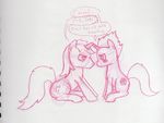  cereal_velocity english_text equestria_daily equine female feral horn horseshoe male mammal monochrome my_little_pony plain_background sethisto sketch text unicorn white_background 