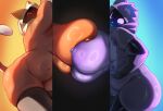 anthro arc_system_works areola bear big_breasts blazblue breast_squish breasts breasts_frottage clothing crossover dipstick_tail duo epic_games felid female female/female fortnite gloves handwear hi_res hood huge_breasts humanoid kaka_(blazblue) legwear mammal markings navel nipples nude obscured_face purple_areola purple_eyes purple_nipples raven_team_leader red_eyes squish tail tail_markings tan_areola tan_body tan_nipples taokaka thick_thighs thigh_highs wide_hips yurari_yr