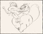 3_toes 4_fingers anthro apple balls big_balls big_butt big_penis blush bodily_fluids bottom_heavy buckteeth butt candy candy_apple candy_cane cum dessert ejaculation feet fingers food fruit genital_fluids genitals hand_on_head hands-free happy_tree_friends hi_res huge_butt jawbreaker lollipop long_tongue looking_pleasured male mammal mondo_media motion_lines nondelismell nutty_(htf) open_mouth penis plant rodent sciurid solo sweat sweatdrop teeth thick_thighs throbbing throbbing_balls throbbing_penis toes tongue tongue_out tree_squirrel uvula walking wide_eyed wide_hips