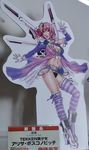  alisa_bosconovitch alisa_boskonovich android anime boots breasts flower gloves legs open_clothes open_shirt pink_hair purple shirt tekken tekken_6 thighhighs 