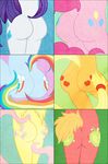  anthrofied applejack_(mlp) big_macintosh_(mlp) blue_fur butt cutie_mark equine female fluttershy_(mlp) friendship_is_magic fur horse kabachu male mammal my_little_pony pegasus pink_fur pinkie_pie_(mlp) pony rainbow_dash_(mlp) rarity_(mlp) tail unicorn what_a_twist wings 