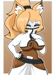 absurd_res adrielancelot anthro big_breasts bleach_(series) blonde_hair breasts brown_body canid canine canis cosplay crossover crossover_cosplay eyes_closed female hair hi_res idw_publishing mammal sega solo sonic_the_hedgehog_(comics) sonic_the_hedgehog_(idw) sonic_the_hedgehog_(series) tattoo thick_thighs whisper_the_wolf wolf