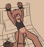 2026 anthro armpit_hair balls bed black_clothing black_crop_top black_shirt black_tank_top black_topwear blush blush_lines bodily_fluids body_hair brown_body brown_fur brown_hair chastity_cage chastity_device clothing crop_top cropped_tank_top cum cum_on_balls cum_while_chaste digital_drawing_(artwork) digital_media_(artwork) dipstick_tail egg_vibrator ejaculation english_description eyewear fur furniture genital_fluids genitals glasses hair hair_over_eye hands-free humanoid_hands katsofftoya leaking_penis looking_down looking_down_at_genitalia looking_down_at_penis looking_down_at_self looking_pleasured lying lying_on_bed male maple_(katsofftoya) markings navel on_bed open_mouth pink_chastity_cage raised_arms red_eyewear red_glasses round_glasses sex_toy shirt solid_chastity_cage solo tail tail_markings tail_motion tailwag tank_top tied_to_bed topwear vibrator vibrator_on_chastity_cage wearing_chastity_cage wearing_chastity_device wearing_glasses