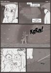 ailurid anthro bottomwear boulder canid canine canis cave clothed clothed_anthro clothed_female clothing comic domestic_dog duo english_text eyewear female flashback fully_clothed fully_clothed_anthro fully_clothed_female german_spitz glasses hi_res inner_thoughts lena_klein mammal markings mole_(marking) mud multiple_scenes nekostar powers raining red_panda rin_(nekostar) rock scout scout_leader scout_uniform shocked skirt soaked spitz super_strength superpowers text text_box thoughts umbrella water wearing_glasses wet