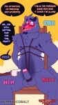 4k 9:16 absurd_res age_difference anthro armpit_hair balls bdsm belly belly_hair blush blush_lines body_hair bondage bound canid canine canis classroom clothed clothed/nude clothing comic embarrased_horny embarrassed embarrassed_anthro embarrassed_expression embarrassed_naked_male embarrassing_exposure embarrassing_nudity english_text exposed eyewear foreskin genitals glans glasses group hairy hi_res humiliation humiliation_fetish male mammal nipples nude older_male only_one_nude penis pubes public public_nudity remmus_cobalt school septenmber solo text wolf