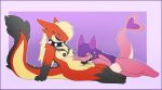 2d_animation animated animated_gif anthro balls breasts collar digital_media_(artwork) dragon duo erection fellatio female female_penetrated frame_by_frame fur generation_2_pokemon generation_3_pokemon genitals gynomorph gynomorph/female gynomorph_penetrating gynomorph_penetrating_female hair hi_res horn intersex intersex/female intersex_penetrating intersex_penetrating_female kobold long_hair mythological_creature mythological_scalie mythology nintendo nipples nora_(stove2) nude open_mouth oral oral_penetration penetration penile penis penis_in_mouth pink_body pokemon pokemon_(species) purple_hair racha_(otterjunk) scalie sex short_playtime smile spiked_collar spikes spread_legs spreading stealthyspirit sucking tail vulva