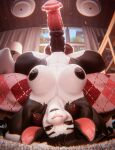 3d_(artwork) absurd_res animal_genitalia animal_penis anthro areola balls bed bedroom bedroom_window big_balls big_breasts big_penis black_body black_nipples blue_sky bovid breasts brown_hair caprine curved_horn digital_media_(artwork) equine_genitalia equine_penis erection eyes_closed furniture genitals glistening glistening_areola glistening_balls glistening_body glistening_breasts glistening_genitalia glistening_nipples glistening_penis goat gynomorph gynomorph_anthro hair hi_res horn huge_balls huge_penis intersex intersex_anthro lying lying_on_bed mammal moky_(artist) muscular muscular_anthro muscular_gynomorph muscular_intersex nipples on_bed penis sky solo stella_(leodamodeler) sunny vein veiny_penis white_body window_light