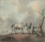 1759 18th_century absurd_res ancient_art animal_genitalia animal_penis anus bodily_fluids brown_body brown_fur butt canid canine canis clothed clothed_human clothed_male clothing cloud colored domestic_dog elderly equid equine equine_anus equine_genitalia equine_penis erection fence feral feral_peeing fur genital_fluids genitals group hair hat headgear headwear hi_res horse human human_peeing jan_augustini male mammal outside peeing peeing_on_ground penis plant public_domain raised_tail rock standing tail tree trio urine urine_on_ground urine_stream white_body white_fur white_hair