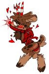 alpha_channel anthro antlers bdsm blattodea99 blushcrunch_studio bodily_fluids bondage bound bow_ribbon dandy's_world deer digital_media_(artwork) glowing glowing_nose hearts_around_body hi_res horn male mammal nervous nervous_sweat new_world_deer pixel_(artwork) rear_view red_nose reindeer restraints ribbon_bondage ribbons roblox rope rope_bondage rope_harness rudie_(dandy's_world) solo submissive submissive_male sweat toon_(dandy's_world)