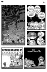 2021 ayyk92 big_nose bullet_bill castle chain_chomp clothing cloud comic dialogue english_text facial_hair female footwear goomba hammer_bro hat headgear headwear hi_res human humor koopa koopa_troopa lakitu magikoopa male mammal mario mario_bros monochrome mustache nintendo overalls princess_peach scalie shirt shoes spiny text thought_bubble thwomp topwear whomp