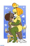 abstract_background ambiguous_penetration animal_crossing anthro armwear blush brother_(lore) brother_and_sister_(lore) brown_body brown_fur canid canine canis cerealkat clothing cowgirl_position digby_(animal_crossing) digital_drawing_(artwork) digital_media_(artwork) domestic_dog duo female female_on_top footwear footwear_only from_front_position fur furniture headpat hi_res hug hugging_another humanoid incest_(lore) isabelle_(animal_crossing) legwear lying male male/female male_on_bottom mammal mastery_position mostly_nude motion_lines nintendo nipple_fetish nipple_play nipple_suck on_bottom on_top orange_body orange_fur penetration sex sibling_(lore) simple_background sister_(lore) sitting slightly_chubby slightly_chubby_female socks socks_only stockings stool sucking tail tail_motion tailwag thigh_highs