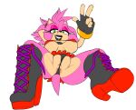 absurd_res accessory amy_rose anthro anus big_breasts black_boots black_clothing black_footwear black_gloves black_handwear black_lipstick black_thong black_underwear boots bottomwear breasts camel_toe clothed clothing ear_piercing eulipotyphlan eyeshadow facial_piercing female fingerless_gloves footwear fur gloves green_eyes hair hand_behind_head handwear headband hedgehog hi_res high_heeled_boots high_heels lip_piercing lipstick makeup mammal messy_hair miniskirt navel nipples piercing pink_body pink_eyeshadow pink_fur pink_hair ravrous red_bottomwear red_clothing red_headband red_skirt red_top relaxing sega shoes simple_background skimpy skirt smile solo sonic_the_hedgehog_(series) spread_legs spreading tail tan_body tan_skin teasing thong underwear white_background