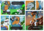 absurd_res animal_humanoid armpit_fetish avian avian_feet avian_humanoid balls bodily_fluids body_worship breath_of_the_wild comic dialogue english_text erection fuenmax genitals good_boy hi_res humanoid kass_(tloz) lavothesergal male male/male musk_worship musky_armpit musky_feet musky_penis nintendo nude penis raised_arm rito sergal size_difference strapped sweat sweatdrop sweaty_body sweaty_face sweaty_legs sweaty_thighs text the_legend_of_zelda