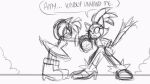 16:9 accidental_transformation amy_rose animate_inanimate animated animated_gif anthro anthro_to_inanimate big_breasts blaze_the_cat blob_creature blush bodily_fluids breasts bulging_eyes cat_smile cheeky_smile constricted_pupils curvy_figure dialogue domestic_cat duo embarrassed eulipotyphlan felid feline felis female fight fusion goo_creature goopy hedgehog hourglass_figure inanimate_transformation living_melee_weapon living_sword living_weapon long_playtime mammal melee_weapon narrowed_eyes nervous nervous_sweat one_eye_closed open_mouth open_smile pupils sachasketchy sega silver_the_hedgehog sitting_on_head sketch small_pupils smile smug_expression sonic_the_hedgehog_(series) strangling stretchy_limbs sweat sword teasing text thick_thighs transformation weapon wide_eyed wide_hips widescreen yelling