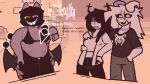 16:9 after_rape after_sex after_transformation aliasing ambiguous_gender anthro asriel_dreemurr boss_monster_(undertale) bottomwear bovid bra caprine catty_cattenheimer clothed clothing december_holiday deer deltarune denim denim_bottomwear denim_clothing digital_media_(artwork) distorted_text domestic_cat english_text felid feline felis female friend_(deltarune) fully_clothed glitch_text goat group gynomorph heterochromatic_scleras heterochromia hi_res horn humanoid imminent_kidnapping intentional_compression intersex jeans long_eyes male mammal mostly_monochrome new_world_deer oblivious pants pink_sclera possession purrtrace reindeer slightly_chubby tail text thin_antlers thin_horn trio undertale undertale_(series) underwear warped_text widescreen worried yellow_sclera