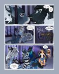 4:5 andromorph anthro antlers arm_markings blood blue_eyes bodily_fluids braided_hair broken_antler broken_horn bruised bruised_eye canid canine canis cinder_(cinderfrost) clothing comic deer demicoeur dialogue domestic_dog english_text equid equine felid female femboy frost_(cinderfrost) fur gale_(demicoeur) glace_(cinderfrost) green_eyes group hair hi_res horn horse hyena intersex ivy_(demicoeur) key malachi_(demicoeur) male male/male mammal maned_wolf markings mustelid nosebleed otter pantherine prison_uniform raine_(demicoeur) shirtless_anthro shirtless_male sleeveless_topwear snow_leopard spots spotted_body spotted_fur tail text unconscious unlocking