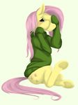  cartoonlion equine female feral fluttershy_(mlp) friendship_is_magic horse mammal my_little_pony pony shy solo sweater 