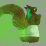 1:1 absurd_res anthro archenarie big_butt biped bulge bulge_from_behind butt clothed clothing fart fart_cloud fart_fetish hi_res kairos_(archenarie) looking_at_viewer male male_anthro sergal simple_background solo suggestive tail underwear underwear_only white_clothing white_underwear