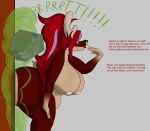 anal anal_vore anthro anus belly big_belly big_breasts big_butt blue_body blue_fur breasts brown_body brown_fur butt canid canine canis close-up deer dialogue duo english_text facial_piercing fart fart_cloud fart_fetish farting_on_another farting_while_penetrated female foxidfur fur gynomorph_(lore) hair head_first hi_res huge_breasts huge_butt male male/female mammal micro nose_piercing nose_ring overweight overweight_female piercing rachel_(foxidfur) red_hair ring_piercing ron_(dudem) size_difference text vore white_body white_fur wolf