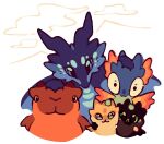 2026 ambiguous_gender carboniila clay_(wof) dragon european_mythology feral frill_(anatomy) glory_(wof) group horn hug hybrid looking_at_viewer markings mudwing_(wof) mythological_creature mythological_scalie mythology nightwing_(wof) open_wings rainwing_(wof) sandwing_(wof) scalie seawing_(wof) simple_background smile starflight_(wof) sunny_(wof) tsunami_(wof) western_dragon white_background wings_of_fire