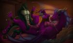 anthro anthro_on_feral bdsm bellator_tenebrae bestiality binder_(restraint) bodily_fluids bondage bound crocodile crocodilian cuff_(restraint) cum cum_inside docking dragon duo european_mythology facial_scar feral from_front_position genital_fluids genitals hi_res larger_penetrated larger_sub leg_spreader lying male male/male missionary_position muzzle_(object) mythological_creature mythological_scalie mythology on_back penetration penile penis precum questionable_consent reptile restraints rope rope_bondage scalie scar scarred_body sex size_difference slit_penetration slit_play spread_legs spreader_bar spreading story story_in_description submissive vasilrae western_dragon zibekable