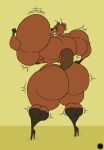 absurd_res aliasing anthro artist_logo artist_name bar_emanata beaver big_butt big_muscles boots bottom_heavy bubble_butt buckteeth butt clothing curvy_figure digital_media_(artwork) emanata eyelashes femboy flash_emanata flexing flexing_bicep footwear freckled_butt freckled_face freckles gloves growth handwear hi_res high_heeled_boots high_heels huge_butt huge_hips huge_muscles huge_thighs hunky-d_(shorty_mcshorts'_shorts) hyper hyper_biceps hyper_muscles knee_boots knee_highs legwear logo looking_at_viewer looking_back looking_back_at_viewer male mammal muscle_growth muscular nipples rear_view rodent shoes shorty_mcshorts'_shorts signature small_waist solo tail teeth text thatdawgmurray thick_thighs wasp_waist wide_hips