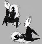anthro arthropod between_legs black_body blush bodily_fluids butt clitoral clitoral_rubbing digital_drawing_(artwork) digital_media_(artwork) duo ejaculation featureless_chest female female/female female_orgasm fingering fingering_partner flat_chested genital_fluids genitals hair hi_res hollow_knight:_silksong hollow_knight_(franchise) hornet_(hollow_knight) hug intimate kneeling lace_(hollow_knight:_silksong) long_hair looking_pleasured lying mawiheartt motion_lines narrowed_eyes nude on_back orgasm sex shaking simple_background sitting spread_legs spreading team_cherry tears vaginal vaginal_fingering vaginal_fluids vaginal_squirting vulva white_hair