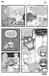 2021 2_horns ayyk92 big_nose blush bodily_fluids bowser bowsette_meme breasts clothing comic cross-popping_vein crown dialogue dress english_text eyebrows facial_hair footwear goomba hair hat headgear headwear hi_res horn human koopa koopa_troopa long_hair long_tail male mammal mario mario_bros meme monochrome mustache nintendo overalls princess_peach scalie sharp_teeth shirt shoes short_hair super_crown sweat sweatdrop tail teeth text thick_eyebrows thick_tail topwear