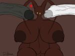 4:3 antennae_(anatomy) big_breasts big_penis black_penis brad_the_excadrill breasts brown_body brown_nipples choco-shadow female genitals group heart_symbol heartless huge_breasts huge_penis kingdom_hearts male male/female nipples penis riku9797 riku_(riku9797) shadow_(kingdom_hearts) shortstack smile square_enix trio vein veiny_penis vulva white_penis yellow_eyes