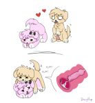 3_toes accessory animal_genitalia animal_penis aroused aroused_by_another aroused_face aroused_smile ass_up blush bodily_fluids bow_ribbon canid canine canine_genitalia canine_penis canis cervical_contact cervical_penetration cervix chibi cum cum_in_uterus cum_inside cumshot dizzy_pup domestic_dog drooling duo ejaculation feet female female_penetrated feral feral_on_feral feral_penetrated feral_penetrating feral_penetrating_feral from_behind_position genital_fluids genitals hair hair_accessory hair_bow hair_ribbon heart_(marking) heart_symbol hi_res internal intraspecies knot knotted_penis knotting male male/female male_penetrating male_penetrating_female mammal markings mounting paws penetration penile penile_penetration penis pink_body presenting ribbons saliva sex simple_background smile tail tail_motion tailwag teeth toes tongue tongue_out uterus vaginal vaginal_knotting vaginal_penetration x-ray_view yellow_body