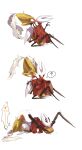 android anthro arthropod between_legs blush bodily_fluids butt cloak clothing confusion cunnilingus digital_drawing_(artwork) digital_media_(artwork) duo ejaculation feather_hat featureless_chest female female/female female_orgasm flat_chested genital_fluids genitals head_back heart_symbol hi_res holding_both_legs hollow_knight:_silksong hollow_knight_(franchise) hornet_(hollow_knight) intense_orgasm intimate looking_pleasured lying machine metal motion_lines narrowed_eyes nonbinary_(lore) nude on_another on_back on_front oral orgasm oxide_cat question_mark red_cloak red_clothing robot second_sentinel segmented_body sex shaking speech_bubble spread_legs spreading team_cherry vaginal vaginal_fluids vaginal_squirting vulva