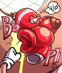 4_fingers absurd_res amy_rose anthro areola armless big_areola big_breasts big_butt breasts butt butt_ripples duo eulipotyphlan european_hedgehog female fingers hedgehog hi_res huge_breasts huge_butt inanimate_transformation legless limbless living_latex living_punching_bag looking_back male mammal mostly_offscreen_character motion_lines mouthless narrowed_eyes onomatopoeia punch punching_bag rope sachasketchy sega sonic_the_hedgehog sonic_the_hedgehog_(series) sound_effects text thought transformation unimpressed wide_hips