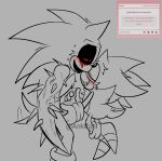 ankifun anthro black_sclera blood blush bodily_fluids duo eulipotyphlan fleetway_comics fleetway_sonic_(character) floating genitals hedgehog kolossos lidded_eyes male male/male mammal penis penis_touching pupils red_pupils sega sonic.exe_(creepypasta) sonic_the_comic sonic_the_hedgehog_(comics) sonic_the_hedgehog_(series) sweat