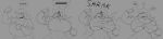 absurd_res anthro biceps big_breasts big_muscles breast_expansion breasts clothed clothing deltarune digital_media_(artwork) english_text expansion female fimif flexing growth hair hi_res huge_breasts long_image looking_at_viewer monochrome muscle_growth muscular muscular_anthro muscular_female open_mouth sequence simple_background sketch smile solo susie_(deltarune) text torn_clothing undertale_(series) wardrobe_malfunction wide_hips wide_image