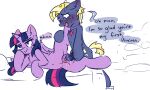 2017 5:3 absurd_res bodily_fluids bored bored_sex cutie_mark dialogue digital_media_(artwork) duo english_text equid equine fanboy female feral friendship_is_magic genitals hair hasbro hi_res horn horse male male/female male_virgin male_virginity_loss mammal my_little_pony mythological_creature mythological_equine mythology nervous nervous_smile penetration penis pony purple_body purple_hair ruef sex simple_background star_tracker_(mlp) stated_virginity sweat text twilight_sparkle_(mlp) vaginal vaginal_penetration vulva winged_unicorn wings