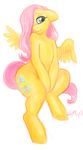  anthro anthrofied cute cutie_mark equine female fluttershy_(mlp) friendship_is_magic hair holly_massey horse invalid_tag mammal my_little_pony nude pegasus pink_hair plain_background pony rockopossum semi-anthro shy sitting solo uncertain wings 