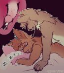 absurd_res ambiguous_penetration antennae_(anatomy) anthro anthro_on_anthro bed_covers bedding bedding_background bedroom bodily_fluids brown_body brown_fur cum cum_inside duo eyelashes eyes_closed felid feline female from_behind_position fur genital_fluids growling head_tuft hi_res male male/female mammal mustelid penetration pink_nose romantic romantic_ambiance romantic_couple sex sleep_sex sleeping smile sound_effects thought_bubble tuft vowelless vowelless_sound_effect werewolfprince666 zzz