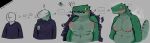 after_transformation ambiguous_gender anthro atf_transformation big_breasts blue_clothing blue_shirt blue_topwear blush blush_lines breasts clothing color_swatch countershade_scales countershading crocodile crocodilian details diagram directional_arrow exclamation_point eye_growth eyeless faceless faceless_character female female/ambiguous four_frame_image four_frame_sequence gender_transformation glowing glowing_eyes goo-connected_lips green_body green_eyes green_scales growth head_expansion hi_res humanoid interrobang itf_transformation motion_lines mouth_growth mouthless nipples opening_eyes pink_nipples pupils question_mark reptile scale_growth scales scalie sequence sequential_arrow sharp_teeth shirt signature size_difference slightly_chubby slightly_chubby_anthro slightly_chubby_female small_pupils sniperratafterdark snout snout_growth spike_growth spiked_tail spikes spikes_(anatomy) steam style_change tail tail_growth tearing_clothing tearing_shirt teeth tight_clothing topwear torn_clothing torn_topwear transformation transformation_sequence v-neck wide_eyed yellow_eyes