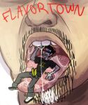 2016 2_penises alien alien_humanoid ambiguous_gender astrological_symbol black_clothing black_footwear black_shirt black_shoes black_topwear blush bodily_fluids bottomwear clothed clothing crotch_tentacles digital_drawing_(artwork) digital_media_(artwork) diphallism dripping duo english_text extreme_size_difference facial_hair footwear gemini_(symbol) genitals grey_bottomwear grey_clothing grey_pants guy_fieri hi_res homestuck horn horned_humanoid human human_on_humanoid humanoid humanoid_pointy_ears imminent_vore interspecies larger_pred light_body light_skin male male/ambiguous male/male male_(lore) mammal micro_humanoid mouth_shot ms_paint_adventures multi_genitalia multi_penis not_furry open_bottomwear open_clothing open_mouth open_pants pants penis pointy_ears questionable_consent real_world red_text saliva saliva_drip saliva_on_tongue shirt shoes size_difference sollux_captor symbol tentacles text topwear troll_(homestuck) western_zodiac western_zodiac_symbol what white_clothing white_footwear white_shoes xagave yellow_blush yellow_crotch_tentacles