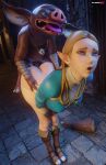 3d_(artwork) absurd_res ambiguous_penetration blin_(tloz) blonde_hair bokoblin breath_of_the_wild butt clothed clothing digital_media_(artwork) elf female hair hi_res humanoid hylian implied_orgasm interspecies larger_female looking_pleasured male mammal nintendo ogre partially_clothed penetration princess_zelda sex shaddollx size_difference smaller_male the_legend_of_zelda