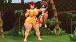 16:9 3d_(artwork) abs adventures_of_sonic_the_hedgehog anthro armlet balls barefoot barely_visible_genitalia barely_visible_vulva biceps big_balls big_breasts big_penis breasts cleavage clothed clothed_female clothing colored_nails colored_toenails crown deer digital_media_(artwork) dress duo ear_piercing ear_ring fan_character feet female femboy flaccid gem genitals gold_(metal) gold_armlet gold_ear_ring gold_jewelry green_hill_zone hand_on_breast headgear hi_res huge_balls huge_breasts huge_penis human imminent_death_by_snu_snu jewelry katella male mammal max_the_reindeer_(sonico4ever) muscular muscular_male muscular_thighs nails nervous nervous_smile new_world_deer nude_male open_mouth open_smile penis penis_awe piercing reindeer ring_piercing sega smile sonic_the_hedgehog_(series) sonico4ever thick_thighs toenails toes twunk vulva wide_hips widescreen