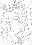abs anal anal_penetration animal_genitalia animal_penis anthro anus arm_tuft armwear athletic athletic_female athletic_male balls bandai_namco belt belt_buckle bent_legs biceps big_breasts big_butt big_hands big_penis black_lips black_nose blush blush_lines bottomwear breasts breath bridal_gauntlets buckle butt canid canine carrying_another carrying_partner cheek_tuft chest_tuft claws clothed clothed/nude clothing countershade_torso countershading curvy_figure deltoids denim denim_bottomwear denim_clothing digimon digimon_(species) double_penetration eyebrows eyelashes facial_tuft fangs felid feline_genitalia feline_penis female fox fur fur_markings genitals group growlmon head_tuft hi_res hug huge_breasts huge_penis humanoid jeans kneeling larger_female larger_male leg_grab leomon lion lips long_ears long_tail looking_at_another looking_at_viewer looking_back looking_back_at_viewer male male/female mammal markings moan monochrome muscular muscular_female neck_tuft nude open_mouth pantherine pants pecs penetration penis ptirs renamon reptile sagging_breasts scalie seductive sex shoulder_tuft sitting sitting_on_another size_difference sketch smile spread_anus spread_butt spreading standing standing_sex tail teeth thick_lips thick_penis thick_thighs thigh_grab tongue tongue_out torso_grab triceps trio tuft vaginal vaginal_penetration vein veiny_muscles vulva white_body white_countershading white_fur