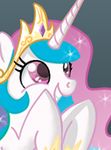  alicorn crown don_ko equine female feral friendship_is_magic hair horn horse mammal multi-colored_hair my_little_pony pink_eyes pony princess_celestia_(mlp) rainbow_hair reaction_image royalty shiny solo squee teeth tiara unknown_artist white_body wings 