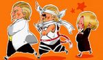  ? a_(naruto) a_(yondaime) ahirutaichou3512 chibi dark_skin killer_bee mabui_(naruto) naruto naruto_shippuuden raikage size_difference 