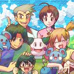  3boys :d ^_^ azurill closed_eyes gen_1_pokemon gen_2_pokemon gen_3_pokemon hanako_(pokemon) headband kasumi_(pokemon) kenji_(pokemon) lowres marill masato_(pokemon) mr._mime multiple_boys multiple_girls ookido_yukinari open_mouth pokemon pokemon_(anime) pokemon_(classic_anime) pokemon_(creature) pokemon_ag side_ponytail smile yakou_(9617-564) 