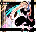  blonde_hair dress green_eyes hayate_no_gotoku! kuriyuzu_kuryuu lolita_fashion long_hair sanzen'in_nagi solo twintails 