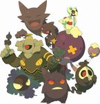  ^_^ ^o^ alternate_color banette beads black_eyes blue_eyes closed_eyes drifblim drifloon dusknoir duskull floating froslass full_body gastly gen_1_pokemon gen_2_pokemon gen_3_pokemon gen_4_pokemon gengar ghost haunter heart kokemomo_sayakusa looking_at_viewer looking_up misdreavus no_humans one-eyed open_mouth pokemon pokemon_(creature) prayer_beads red_eyes red_sclera shiny_pokemon shuppet size_difference smile standing teeth yellow_sclera zipper 