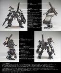  armored_core armored_core_3 back cannon from_side from_software front gatling_gun gun machine_gun mecha model photo rifle side weapon 